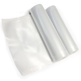 Laica VT3509 Bolsas de Envasado al Vacío, 2 Rollos de 28 cm x 6 m, Conservación de Alimentos, Libre de BPA